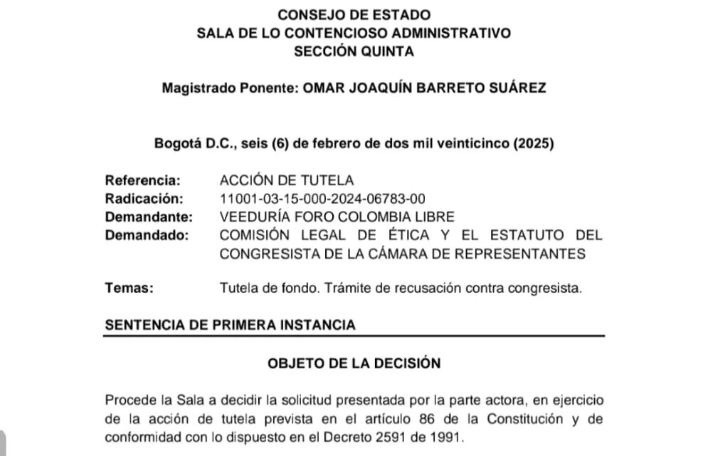 URGENTE: Juicio Político a Petro, Consejo de Estado Ordena Resolver en 48 Horas la Situación de Alirio Uribe 2 URGENTE: Juicio Político a Petro, Consejo de Estado Ordena Resolver en 48 Horas la Situación de Alirio Uribe