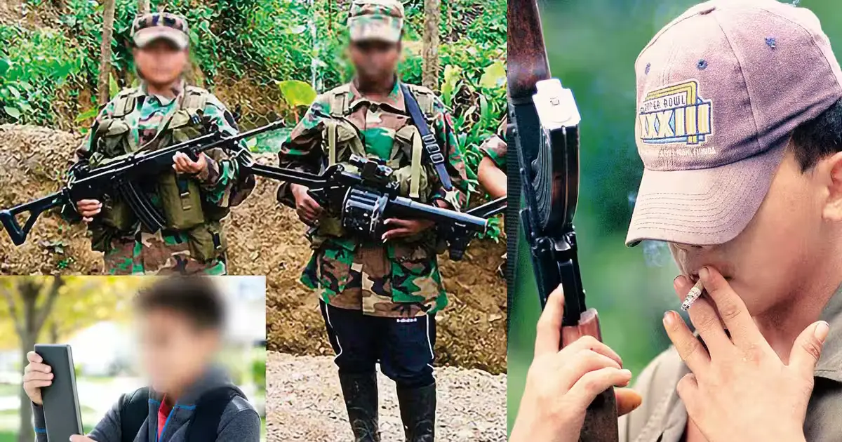 ¡Impactante! Reclutamiento digital de Menores: la ruta oscura desde TikTok al fusil 3 Niños expuestos a reclutamiento digital de menores.