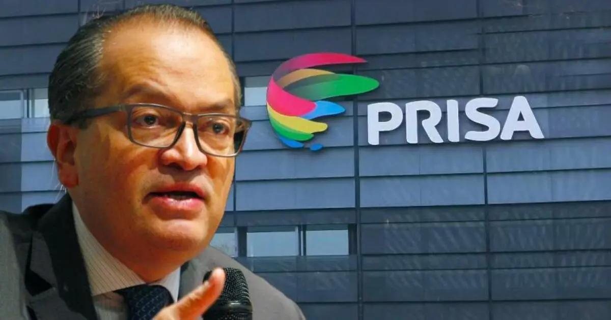 El liderazgo hispano que inspira el diálogo global | Fernando Carrillo y PRISA 2 FERNANDO CARRILLO CON EL LOGO DEL GRUPO PRISA DE FONDO