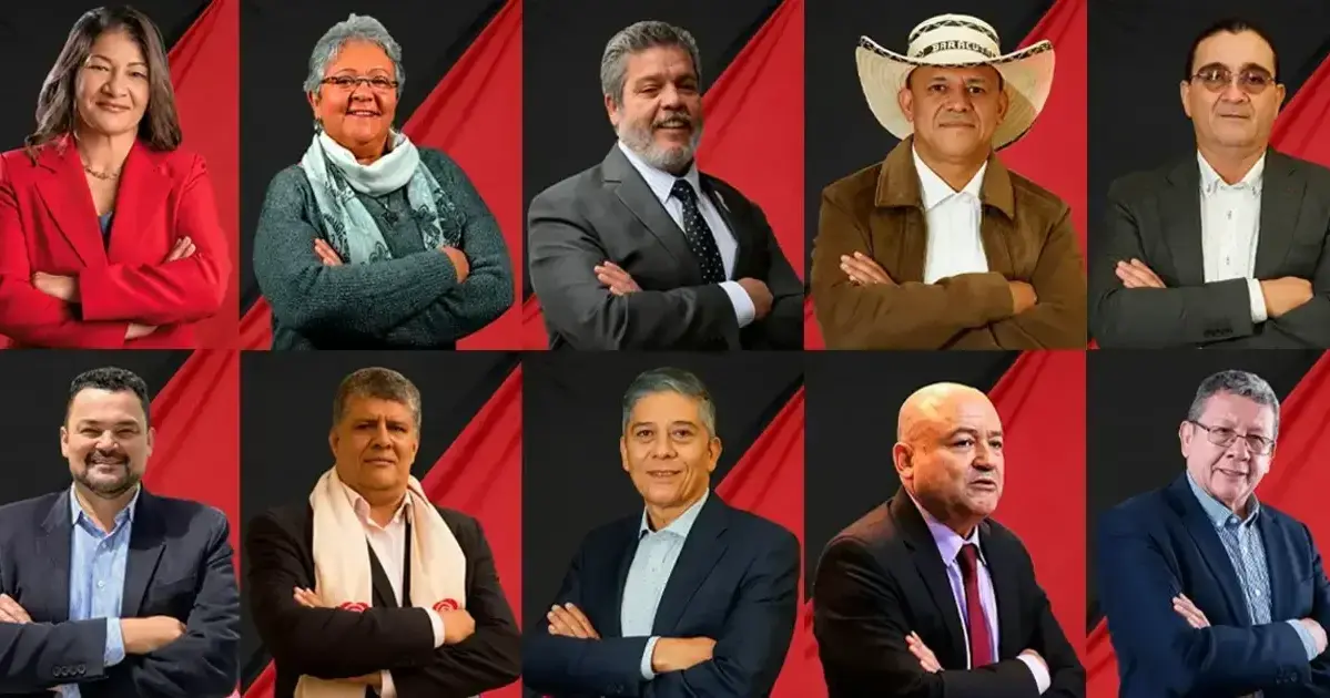 ¿Qué pasó con las FARC después de La Habana? 4 Collage representativo de las 10 curules otorgadas a las FARC en el Congreso de Colombia al partido Comunes tras el Acuerdo de Paz de 2016