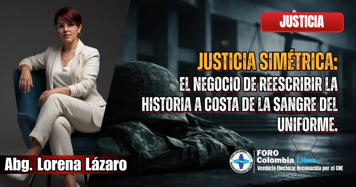 Justicia simétrica en Colombia: uniforme militar caído frente a la reescritura histórica y la impunidad jurídica.