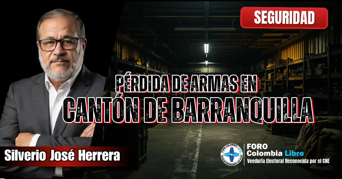 La pérdida de armas en cantón de Barranquilla cuando el silencio también es una falla de seguridad 1 Imagen editorial sobre la pérdida de armas en el cantón de Barranquilla, con depósito militar vacío y análisis de seguridad institucional.
